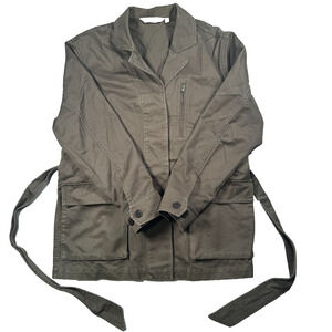 & Other Stories Stockholm Atelier Olive Green Utility Jacket Women's Size 4